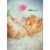 Avanti A Little Note: Orange Kitten Staring at Pink Flower Cute Cat Thank You Card Perspective: front