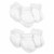 Gerber® Terry Socks in White Perspective: front