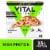 Vital Pursuit Thin Crust Chicken Mozzarella Pizza High Protein Portion Aligned Meal Frozen Pizza Perspective: front