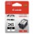 Canon 8278B001 (PG-245XL) ChromaLife100+ High-Yield Ink Black Perspective: front