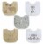 Neat Solutions® 5-Pack Boy Aspirational Water-Resistant Infant Bibs in Oatmeal/White Perspective: front