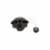 Camco RV Sewer Cap with Hose Connection - Black Perspective: front