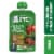 Gerber® Wonderfoods™ 2nd Foods® Organic Apple Zucchini Spinach & Strawberry Baby Food Pouch Perspective: front