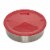 Instant Pot® Stainless Steel Round Pan with Red Lid & Divider Perspective: front