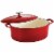 Tramontina Gourmet Covered Oval Cast Iron Dutch Oven - Gradated Red Perspective: front