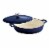 Tramontina Gourmet Covered Cast Iron Braiser - Gradated Cobalt Perspective: front