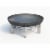 Curonian 79Jura Jura Stainless Steel & Wood Burning Fire Pit Perspective: front