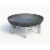 Curonian 79Jura Jura Stainless Steel & Wood Burning Fire Pit Perspective: front