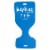 TRC Recreation Lazy Bunz Vinyl Foam Saddle Float Seat/Mat w/Handles, Bahama Blue Perspective: front