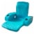 TRC Recreation Folding Baja Chair Swimming Pool Float Armchair, Tropical Teal Perspective: front
