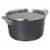 Calphalon Premier Hard Anodized Nonstick 12 Quart Stock Pot w/ Glass Lid, Black Perspective: front