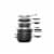 Calphalon Space-Saving Hard-Anodized Nonstick Cookware Set Perspective: front