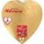 PANGBURN'S OF TEXAS Milk Chocolate Millionaires Valentine's Day Heart Candy Gift Box Perspective: front