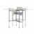 SD Studio Designs Cutting Table with Sewing Board Grid, Guides Top & Storage - Silver/White Perspective: front