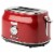 Haden Dorset Stainless Steel 2-Slice Toaster - Red Perspective: front