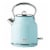Haden Heritage Stainless Steel Cordless Electric Kettle - Turquoise Perspective: front