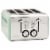 Haden Cotswold 4-Slice Wide Slot Toaster - Sage Green Perspective: front