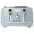 Haden Highclere 4-Slice Wide Slot Toaster - Poole Blue Perspective: front