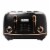 Haden Heritage 4 Slice Wide Slot Stainless Steel Toaster, Black & Copper Perspective: front