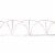 Hofert 90  White Pathway Fence Christmas Lights Outdoor Decor Perspective: front