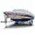 Budge Sportsman Silver 150 Denier V-Hull Fishing Boat Cover Perspective: front