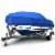 Budge Sportsman 600 Denier V-Hull Fishing Boat Cover - Blue Perspective: front