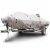 Budge Sportsman 600 Denier Center Console Flat Front / Skiff / Deck Boat Cover - Gray Perspective: front