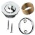 Wholesale Plumbing Supply Tub Drain Conversion Kit, Brushed Nickel - All Brass Construction Perspective: front