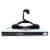 Merrick Medium Plastic Tubular Hangers - Black Perspective: front