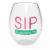 IG Design Sip Happens Wine Glass Perspective: front