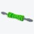 Gaiam Deep Tissue Massage Roller - Gray/Green Perspective: front