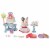 Calico Critters™ Party Time Lily Tuxedo Cat Figure Playset Perspective: front