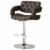 Comfortable Adjustable Height Barstool, Brown- Saltoro Sherpi Perspective: front