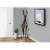 Monarch Specialties I 2017 Satin Black Metal 72 in.H Contemporary Coat Rack Perspective: front