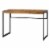Coaster Estrella Farmhouse Wood Writing Desk in Brown and Gunmetal Perspective: front