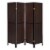 Coaster 4 Panel Room Divider in Rustic Tobacco and Cappuccino Perspective: front