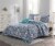 Harper Lane Blue & Coral Merriam 5 Piece Quilt Set Perspective: front