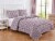 Harper Lane Purple Medallion 3 Piece Quilt Set Perspective: front