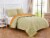Harper Lane Solid Medallion Orange Reverse To Tan 3 Piece Quilt Set Perspective: front