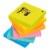 Post-it® Super Sticky Notes - Assorted Perspective: front