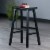 Winsome 29 Bar Saddle Stool in Black Perspective: front