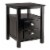Winsome Trading Timber Side Table Black Each (20920WTI) Perspective: front