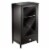 Winsome Bordeaux Modular Wine Cabinet X-Panel Dark Wood Finish (92442) Perspective: front