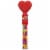 SKITTLES Original Valentine's Candy Tube with Heart Topper Perspective: front
