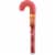 Starburst FaveRED Holiday Jelly Bean Filled Candy Cane Perspective: front