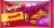 Mars Skittles & Starburst Original Fun Size Valentine's Lay Down Bag Perspective: front