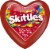 Skittles Original Fun Size Heart Valentine Candy Perspective: front