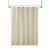 Madison Park Anna Polyester Clip Shower Curtain with Linen Finish MP70-7927 Perspective: front