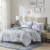 Graham 3 Piece Jacquard Patchwork Quilt Set Perspective: front