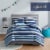 Moonbeams Full Comforter Set - 7 Piece Rugby Stripes Perspective: front